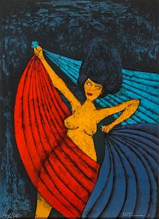 Rufino Tamayo (1899-1991) Salmone, 1984, Color lithograph,