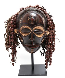 African Dem. Rep. of Congo Chokwe Female Pwo Mask