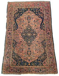 Floral Persian Rug,  6' 8" x 4' 3.5"