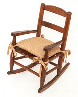 American Ladder Back Child's Rocking Chair