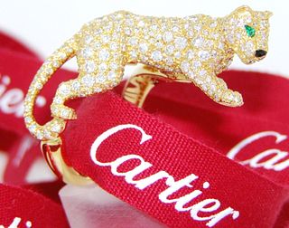 Cartier Prowling Panther Ring Retail $73,500