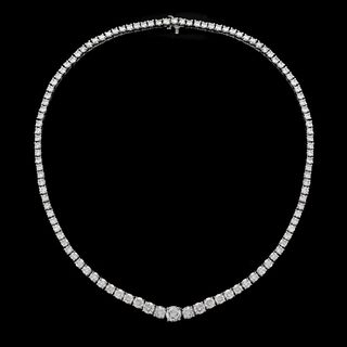 20ct Diamond and Platinum Necklace