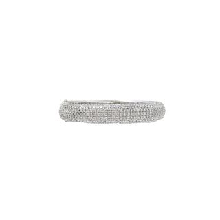 15.00ct Pave Diamond Bangle Cuff Bracelet
