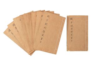 10 Volume Book Tie Qin Tong Jian Lou Cang Shu Mulu