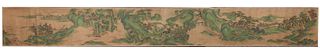 Chinese Handscroll of Landscape, attributed to Qiu Ying