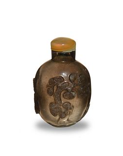 Chinese Carved Crystal Snuff Bottle, 19th Century