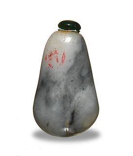 Chinese Grey Jade Snuff Bottle, 18th Century