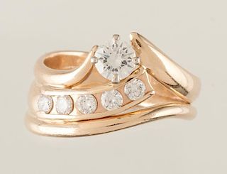 Diamond Fashion Ring in 14 Karat Yellow Gold 