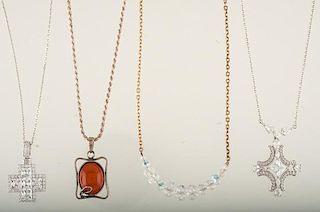 Group of Four Necklaces  