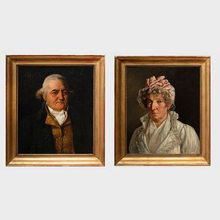 French School: A Pair of Portraits