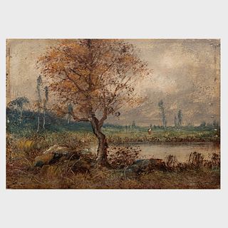 European School: Landscape with a Tree and River