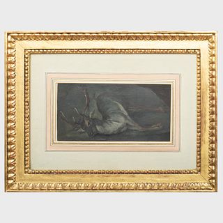Attributed to Jean-Baptiste Oudry (1686-1755): Study of a Dead Deer