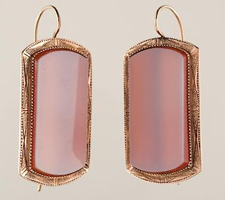 Agate Earrings in Rose Gold PLUS 