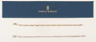 Sarraf Jewelry Bracelets in Silver and Gold 