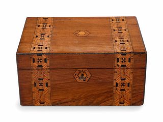 An Anglo-Colonial Parquetry Document Box