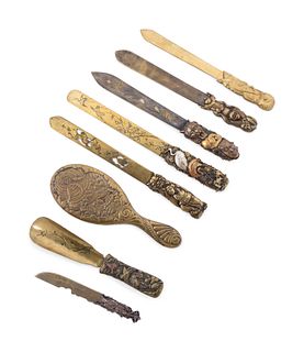 Six Various Metals Letter Knives
