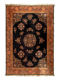 A Machine-Woven Chinese Style Rug