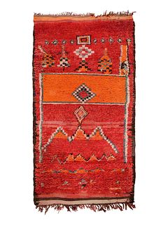 A Moroccan Wool Rug