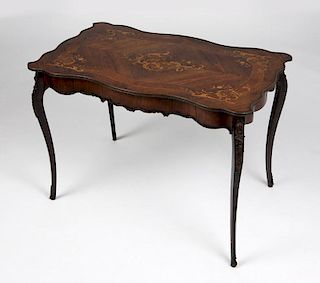 A French gilt bronze-mounted occasional table