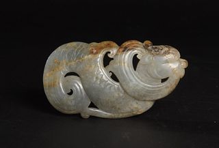 Chinese Carving of Aquatic Beast, Ming
