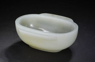Chinese White Jade Cup, 18-19th Century
