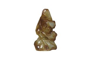 Chinese Jade Taihu-Form Toggle, Ming