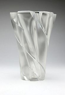 A Lalique clear and frosted ''Narcisse'' vase