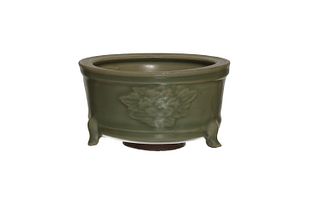 Chinese Longquan Celadon Censer, Song