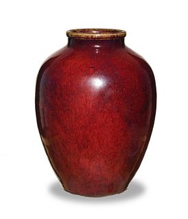 Large Chinese Flambe Jar, 18th Century