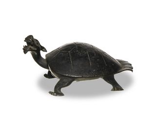 Chinese Bronze Turtle Dragon, Ming