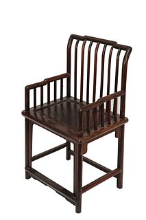 Chinese Hardwood Chair, 19- Early 20th Century