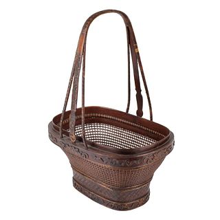 Antique Chinese Woven Basket