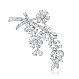 Diamond Flower Brooch/Pendant
