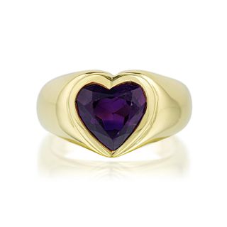 Tiffany & Co. Amethyst Heart Ring