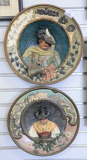 Pair Muster Schultz 3D plaques #5828 and #5972, dia. 14 1/4".