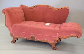 Empire loveseat with mechanical arms, ht. 37", open lg. 80".