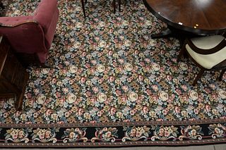 Aubusson style carpet, 11' 8" x 17' 8".