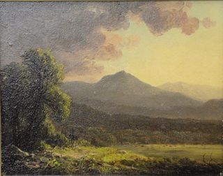 G.L. Morse oil on board, Saco Valley, New Hampshire, signed and titled verso, 8 1/2" x 10 1/2".