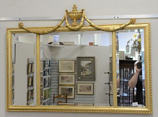 Group of 3 mirrors to include Ethan Allen over the mantle mirror, 35" x 46"; mirror with green mirror frame, 32" x 21" along with a Rococo-style mirro