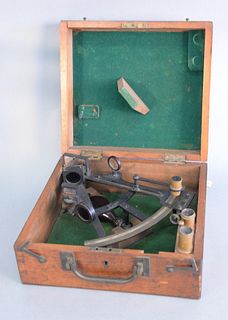 Riggs Bros., Philadelphia sextant in original box, ht. 5", wd. 11".