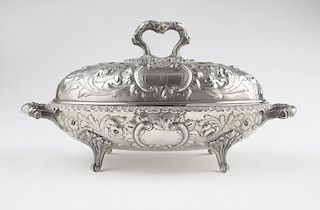 A George G. Sharp coin silver serving dish