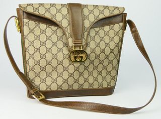 LOVELY GUCCI MONOGRAMED LADIES HAND BAG