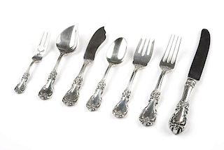 A partial Reed & Barton sterling flatware service