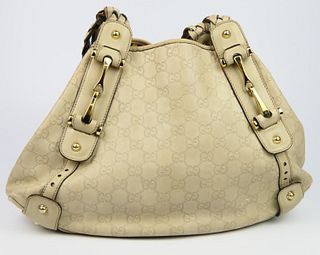 GUCCI LOVELY TAN GUCCISSIMIA LEATHER BAG