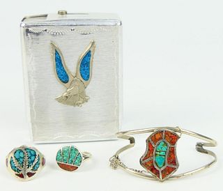 LOVELY LOT OF NAVAJO ITEMS INCLUDING JEWELRY