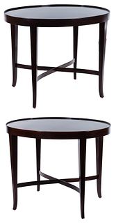 Barbara Barry for Baker Mahogany Occasional Tables