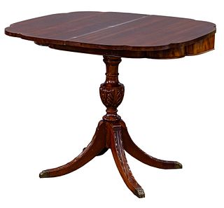 Empire Style Mahogany Pedestal Table