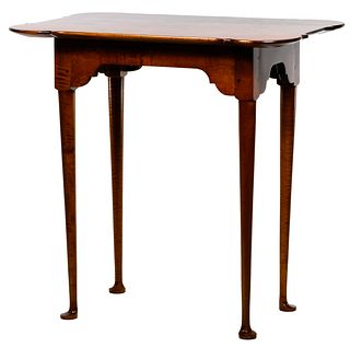 Eldred Wheeler Queen Anne Style Tiger Maple Table