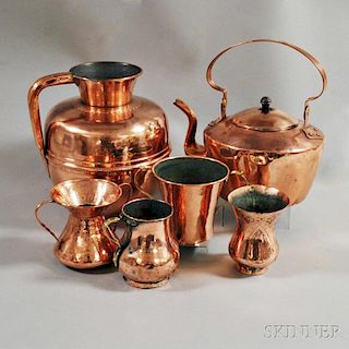 Six Copper Items