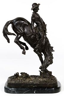 (After) Remington 'Cowboy' Resin Statue